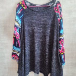 ELOGES Long Sleeve 2 Pocket Tunic Style Top